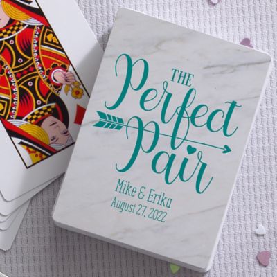 Wedding Pun Personalized Playing Cards Wedding Favors