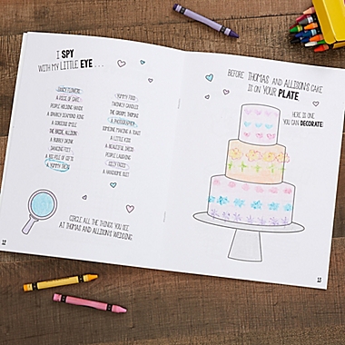 Wedding Day Personalized Coloring Activity Book. View a larger version of this product image.