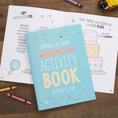 Wedding Day Personalized Coloring Activity Book