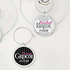 Alternate image 0 for Personalized 2-Piece Bride and Groom Wine Charms Set