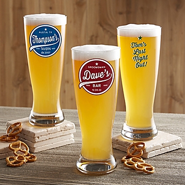 Brewing Co. Personalized Beer Pilsner Printed Glass. View a larger version of this product image.
