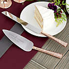 Alternate image 0 for Rose Gold Engraved Cake Knife &amp; Server Set