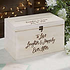Alternate image 1 for Ever After Personalized Wedding Wood Card Box
