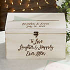Alternate image 0 for Ever After Personalized Wedding Wood Card Box