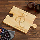 Alternate image 1 for Couples Kitchen Personalized Puzzle Piece Cutting Board