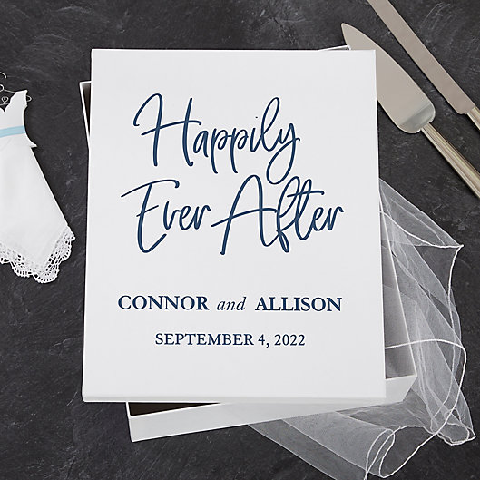 Alternate image 1 for Happily Ever After Personalized Keepsake Memory Box