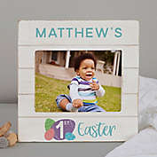Baby&#39;s First Easter Personalized Horizontal Shiplap Frame