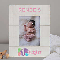 Baby's First Easter Personalized Vertical Shiplap Frame