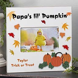 Pumpkin Patch Personalized 4-Inch x 6-Inch Box Picture Frame