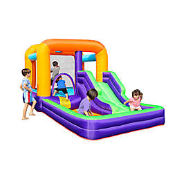 CocoNut Outdoor Inflatable Bouncy Castle with Slide & Splashpad