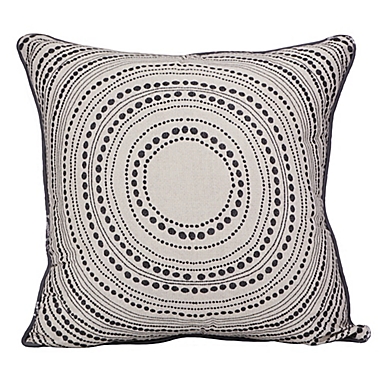 Donna Sharp&reg; Wyoming Circle Square Throw Pillow in Grey. View a larger version of this product image.