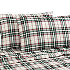 Alternate image 2 for Bee &amp; Willow&trade; 83-Thread-Count Flannel Queen Sheet Set in Festive Plaid
