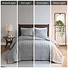 Alternate image 7 for INK+IVY II Tulay Cotton Gauze 3-Piece Full/Queen Coverlet Set in Grey