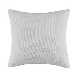 INK+IVY II Bree Knit European Pillow Cover in Grey