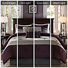 Alternate image 8 for Madison Park&reg; Palmer 7-Piece King Comforter Set in Plum