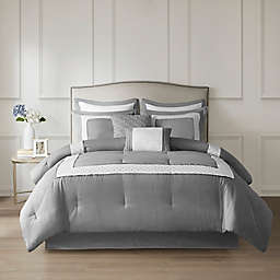 Madison Park Stratford 8-Piece Comforter Bedding Set with Bedskirt