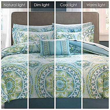 Madison Park Essentials Serenity King Comforter Set in Aqua. View a larger version of this product image.