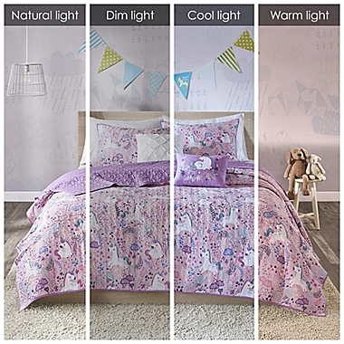 Urban Habitat Kids Lola Reversible Twin/Twin XL Coverlet Set in Pink. View a larger version of this product image.