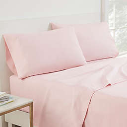 NICOLE MILLER Kids Girls 100% Cotton White Pink Flamingo Sheet Set Twin 