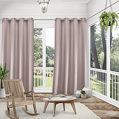 Biscayne I/O Grommet Curtain Panel Pr 54x84 Blush. View a larger version of this product image.