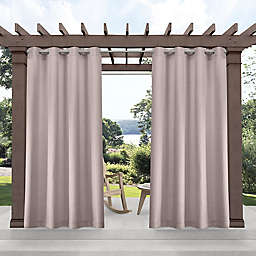 Biscayne I/O Grommet Curtain Panel Pr 54x84 Blush
