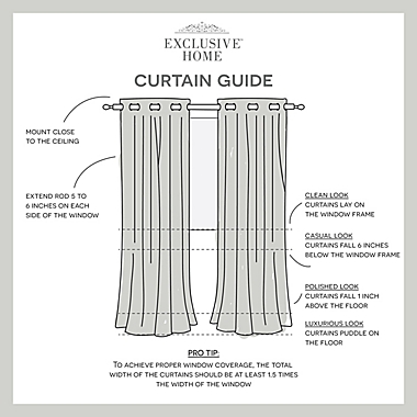Exclusive Home Academy 84-Inch Grommet 100% Blackout Curtain Panels in Linen (Set of 2). View a larger version of this product image.