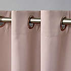 Alternate image 1 for Exclusive Home Academy 96-Inch Grommet 100% Blackout Curtain Panels in Blush (Set of 2)