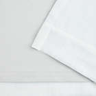 Alternate image 4 for Lauren Ralph Lauren Herringbone 84-Inch Blackout Rod Pocket Window Curtain Panel in White (Single)