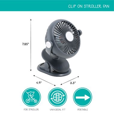 Belle On-The-Go Clip-On Fan. View a larger version of this product image.