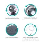 Alternate image 3 for Belle On-The-Go Clip-On Fan