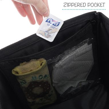 Belle ON THE GO Backseat Car Organizer in Black. View a larger version of this product image.