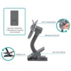 Alternate image 2 for Belle ON THE GO Soft Blade Fan