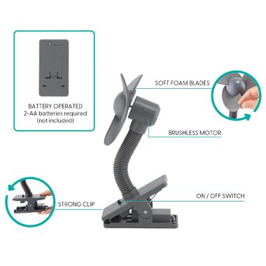 Belle ON THE GO Soft Blade Fan. View a larger version of this product image.