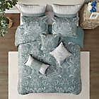 Alternate image 3 for Madison Park Signature Adelphia 9-Piece Jacquard King Comforter Set in Slate Blue