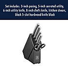 Alternate image 6 for HENCKELS Modernist 6-Piece German Stainless Steel Studio Knife Block Set