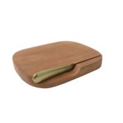 Studio 3B&trade; 8.25-Inch Holiday Wood Bar Cheese Board with Knife