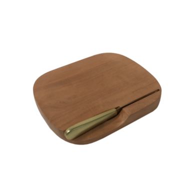 Studio 3B&trade; 8.25-Inch Holiday Wood Bar Cheese Board with Knife. View a larger version of this product image.