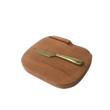Studio 3B&trade; 8.25-Inch Holiday Wood Bar Cheese Board with Knife. View a larger version of this product image.