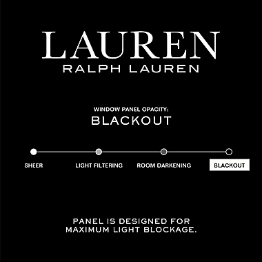 Lauren Ralph Lauren&reg; Waller 63-Inch Rod Pocket 100% Blackout Curtain Panel in Silver. View a larger version of this product image.