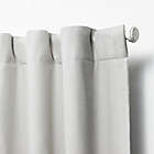 Alternate image 1 for Lauren Ralph Lauren&reg; Waller 63-Inch Rod Pocket 100% Blackout Curtain Panel in Silver