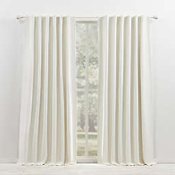 Lauren Ralph Lauren® Waller 84-Inch Rod Pocket 100% Blackout Curtain Panel in Snowflake