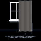 Alternate image 6 for Lauren Ralph Lauren&reg; Waller 96-Inch Rod Pocket 100% Blackout Curtain Panel in White