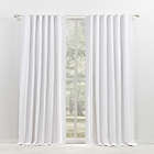 Alternate image 0 for Lauren Ralph Lauren&reg; Waller 96-Inch Rod Pocket 100% Blackout Curtain Panel in White