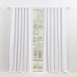 Lauren Ralph Lauren® Waller 96-Inch Rod Pocket 100% Blackout Curtain Panel in White