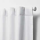 Alternate image 1 for Lauren Ralph Lauren&reg; Waller 96-Inch Rod Pocket 100% Blackout Curtain Panel in White