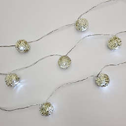 Solar-Powered Silver String Ball Lights (20-Count)