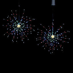 LumaBase Battery-Operated Multicolored Starburst Lights  (Set of 2)