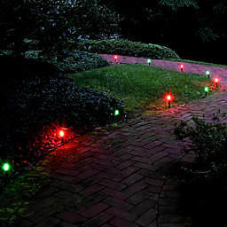Electric Red and Green Pathway Lights (10-Piece)