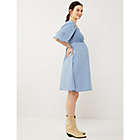 Alternate image 1 for A Pea in the Pod&reg; Small Smocked Maternity Dress in Blue