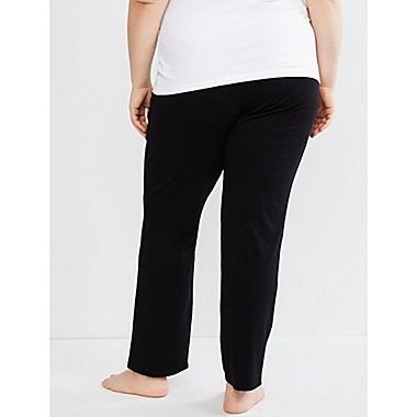 Motherhood Maternity&reg; 1X Maternity Sleep Pant in Black. View a larger version of this product image.